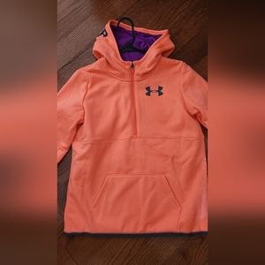 Girls Under Armour quarter zip hoodie